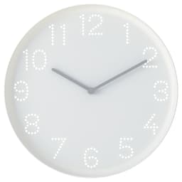 Duvar Saati - Beyaz 25 cm