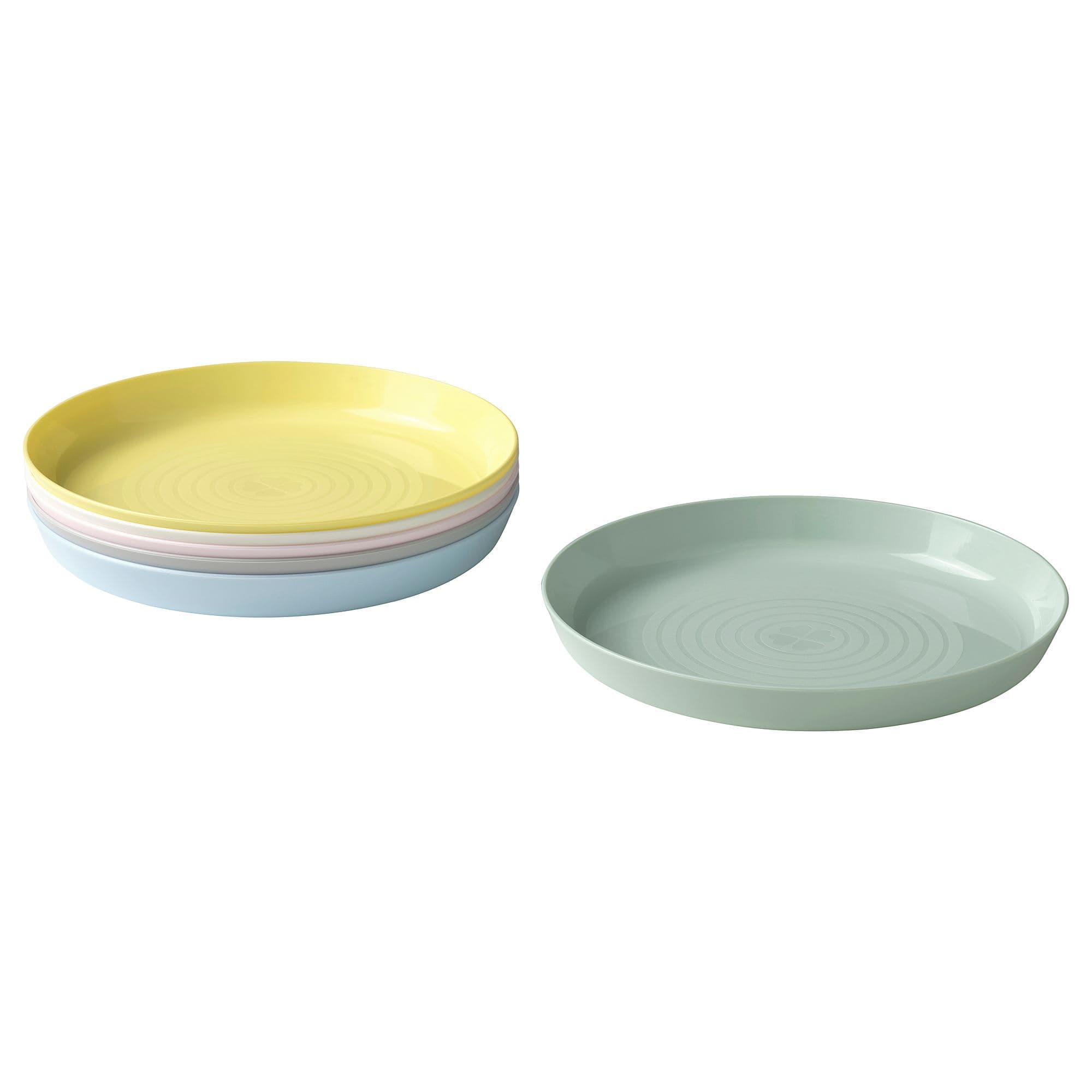 Çocuk Tabak Seti - Pastel Tonlar 6'lı