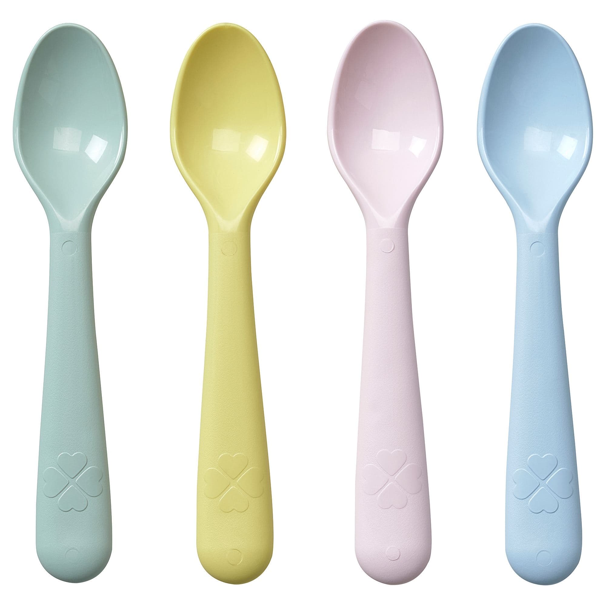 Çocuk Kaşık Seti - Pastel Tonlar 4'lı