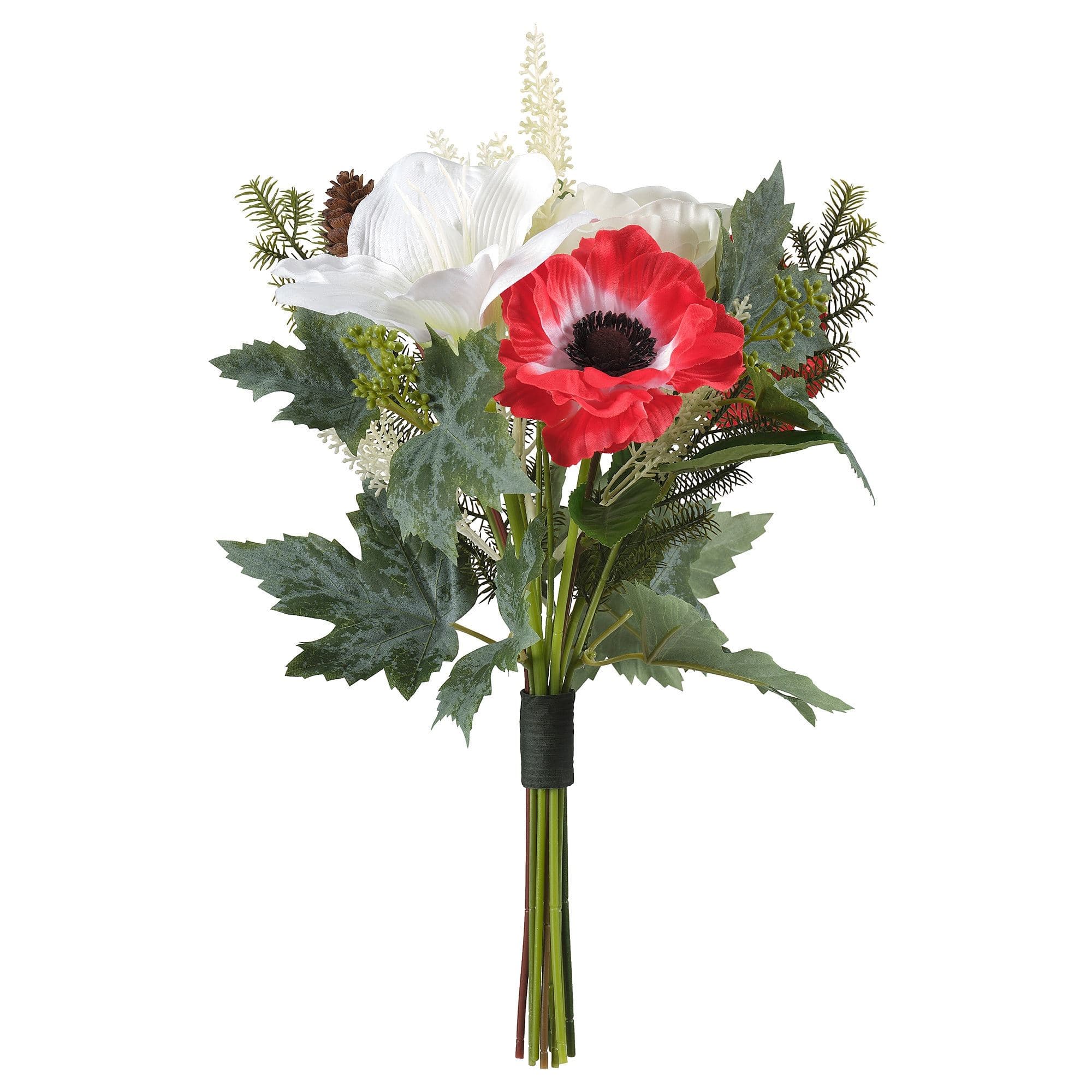 38 Cm Yapay Buket - Kırmızı-beyaz 38 cm Ek Bilgi iç-dış mekan