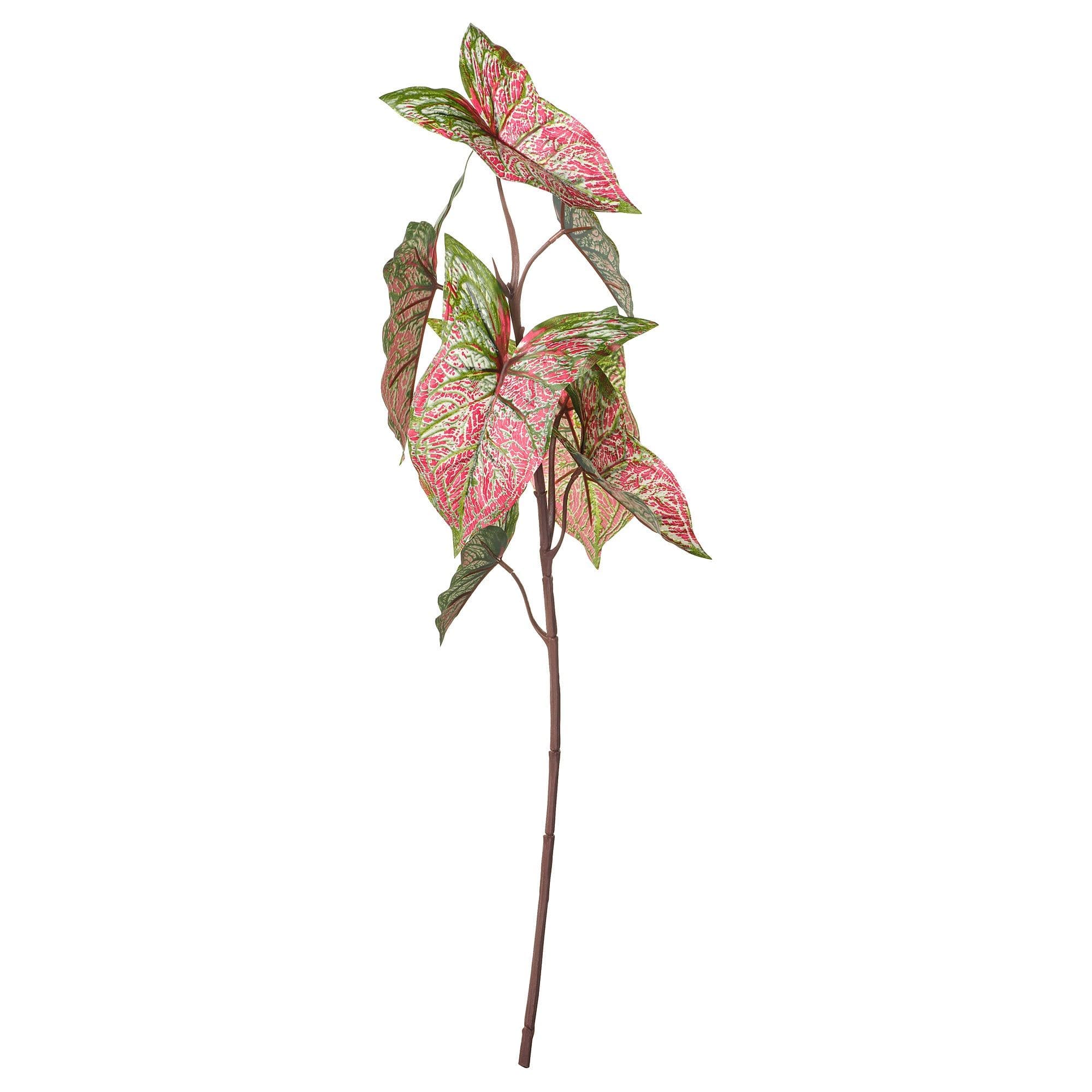 72 Cm Yapay Çiçek - Yeşil-pembe 72 cm Bitki Türü kaladyum Ek Bilgi iç-dış mekan