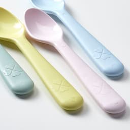 Çocuk Kaşık Seti - Pastel Tonlar 4'lı